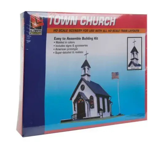 4331350 HO Town Church Kit