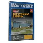 Walthers 9333192 HO Bud's Trucking Co Background Building Kit