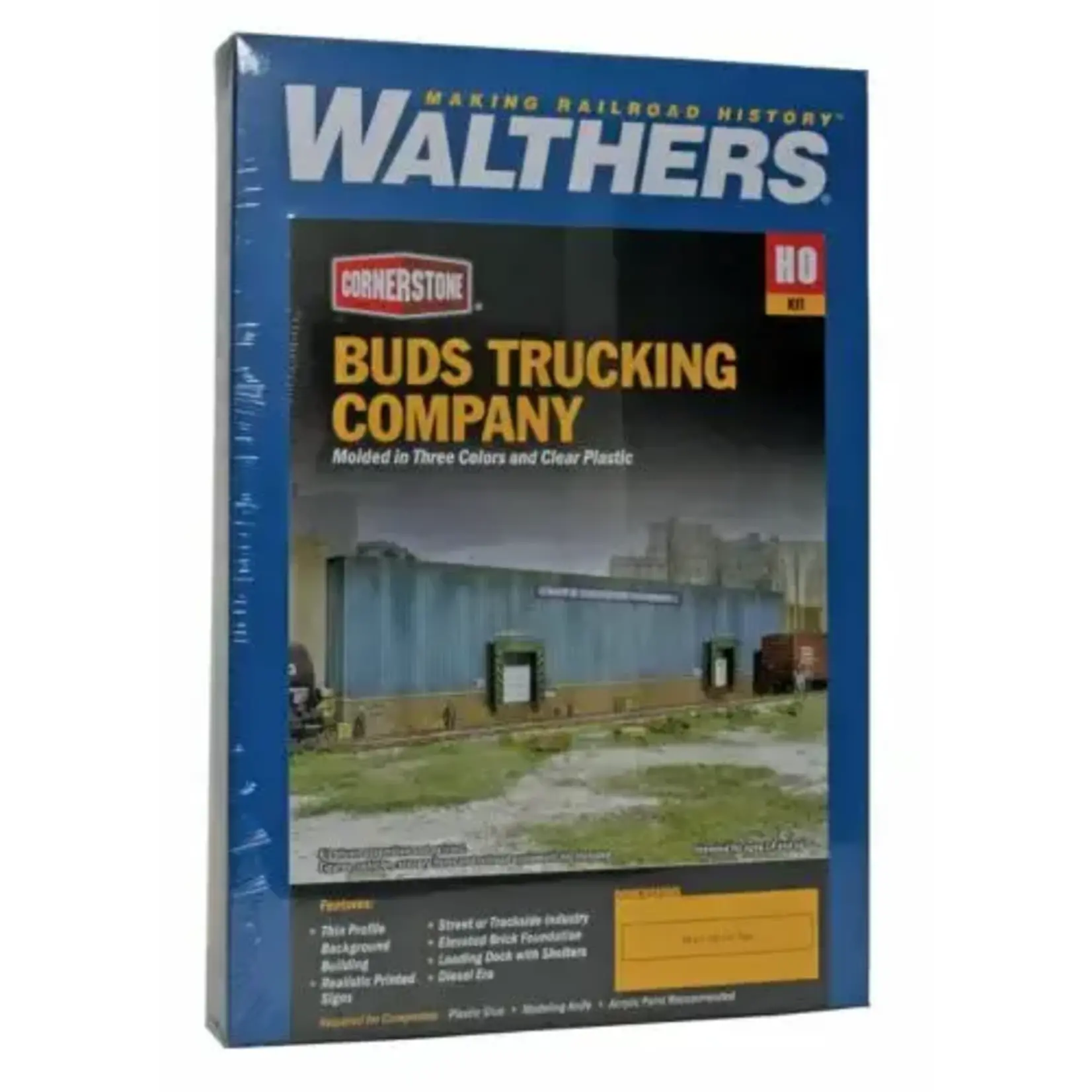 Walthers 9333192 HO Bud's Trucking Co Background Building Kit