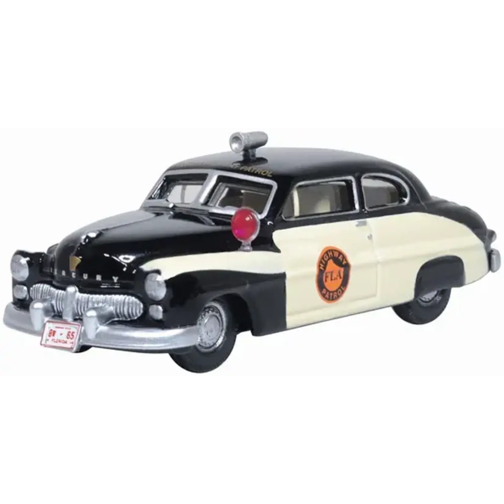 Oxford Diecast 87ME49010 Mercury 8 Coupe 1949 - Florida Highway Patrol