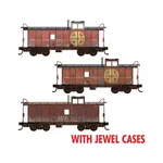 Micro Trains Line 98302259 N Weathered ATSF Caboose 3 Pack
