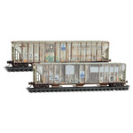 Micro Trains Line 98305088 N DJTX Weathered 2 Pack