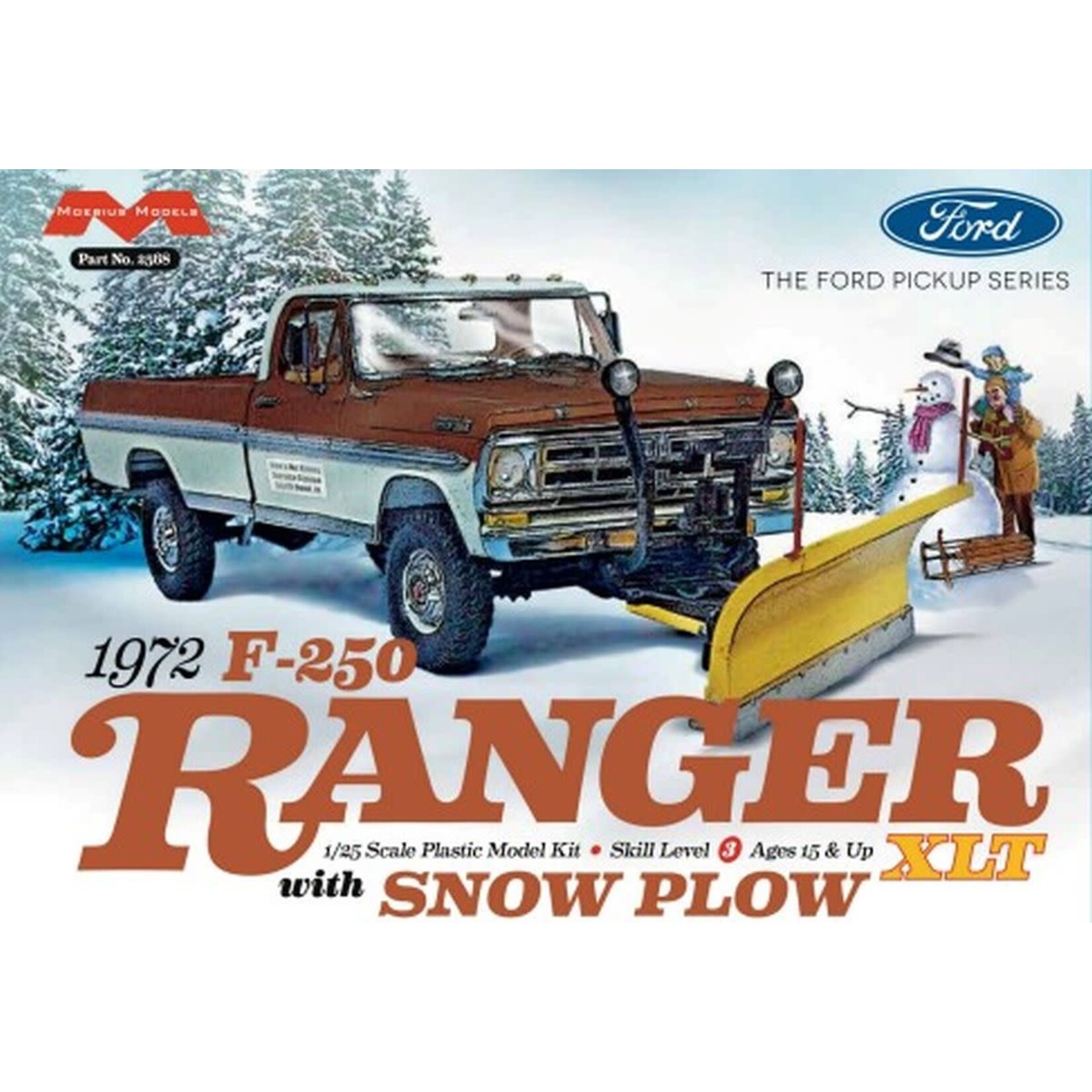 Moebius 2568 1972 Ford F-250 4x4 with Snow Plow
