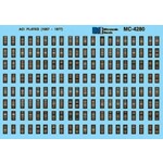 Micro Scale 4280 HO ACI Plates 1967-1977