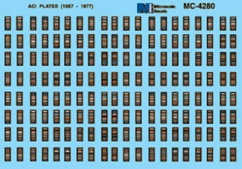 4280 HO ACI Plates 1967-1977