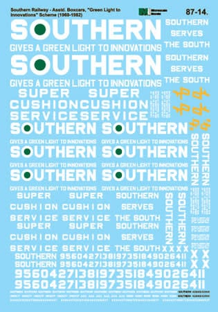 8714 HO SOU Freight Cars "Green Light to Innovations" & "Serves The South" 1960-70
