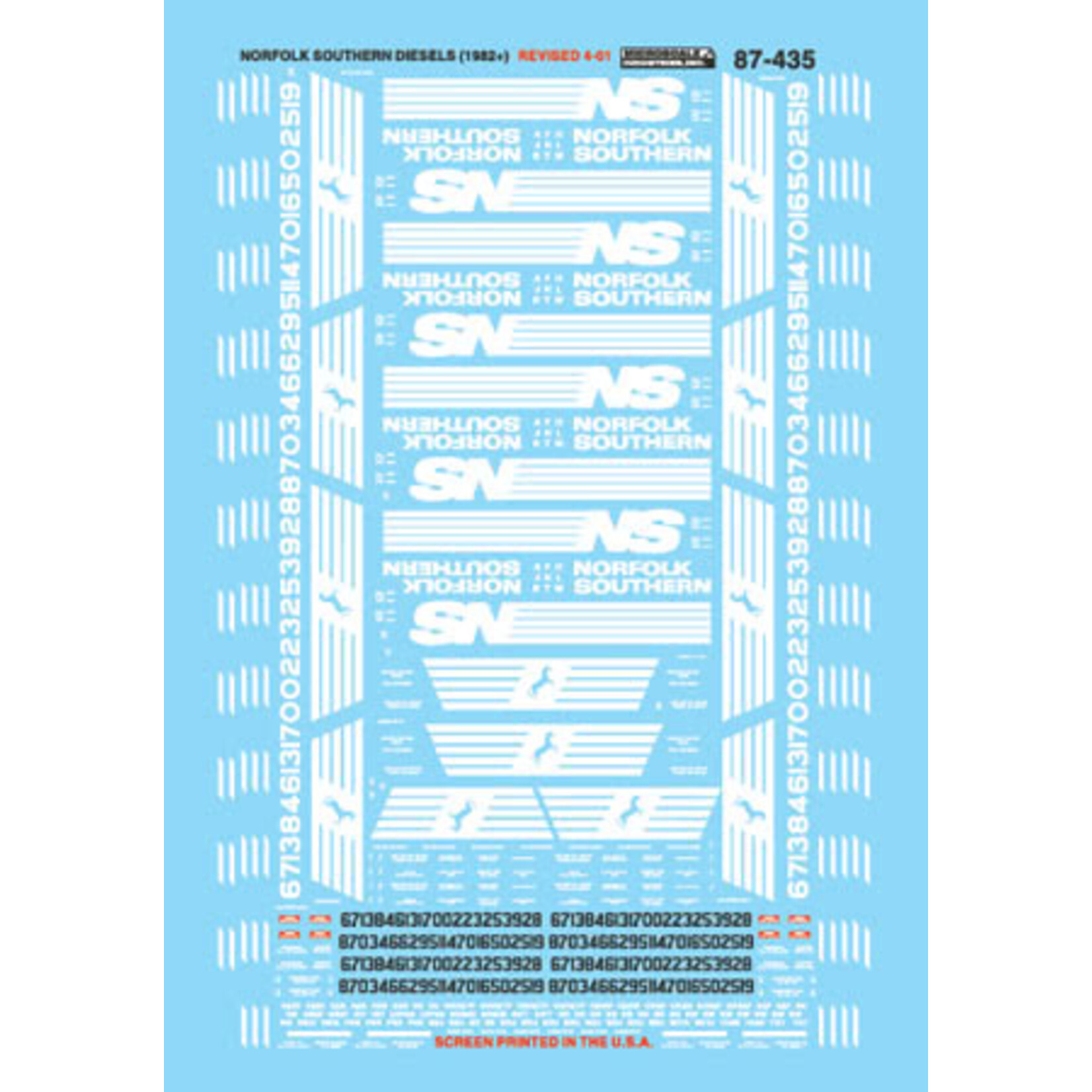 Micro Scale 87435 HO EMD & GE Hood Unit Diesels & Switchers, 1982+