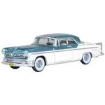Oxford Diecast 87CNY55004 HO Chrysler New Yorker Deluxe St. Regis 1955 - Jade Green / Platinum