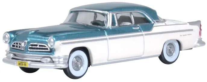 87CNY55004 HO Chrysler New Yorker Deluxe St. Regis 1955 - Jade Green / Platinum