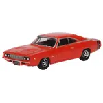 Oxford Diecast 87DC68001 HO Dodge Charger 1968 - Bright Red