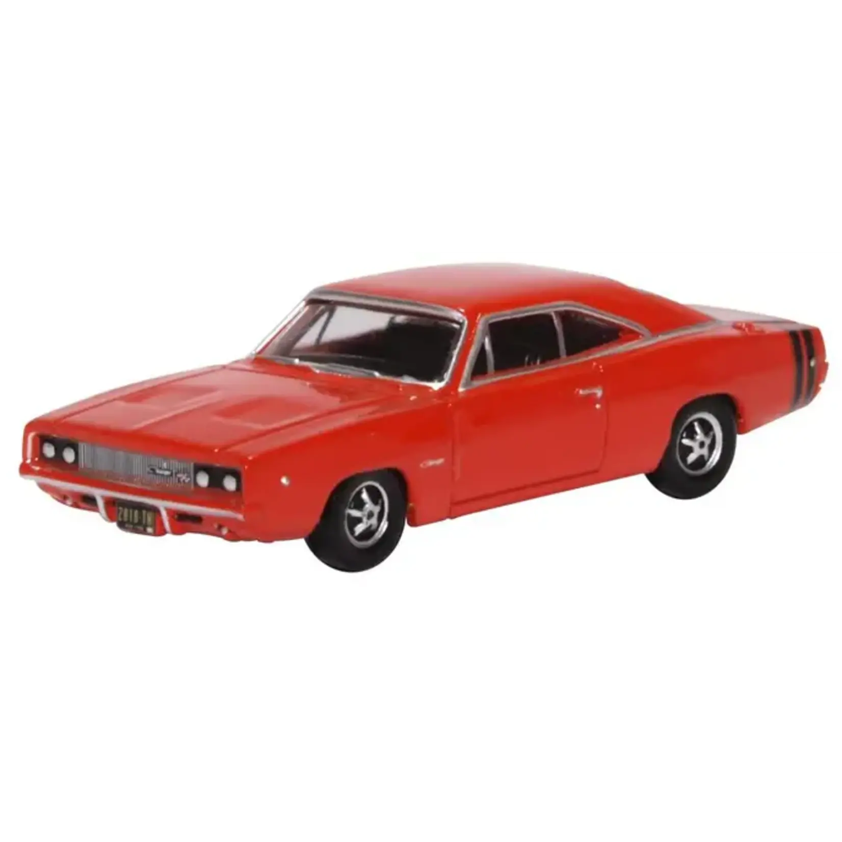 Oxford Diecast 87DC68001 HO Dodge Charger 1968 - Bright Red