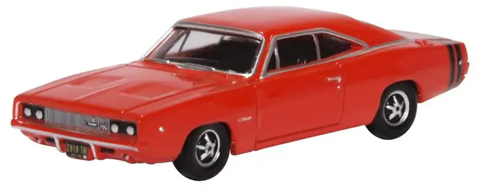 87DC68001 HO Dodge Charger 1968 - Bright Red