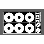 Gofer Racing 20024 1/24-1/25 Photo Etch 13" Dia Disc Brakes