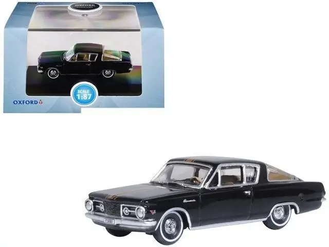 87PB65004 HO Plymouth Barracuda 1965 - Black / Gold