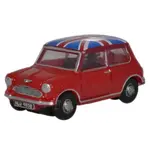 Oxford Diecast NMN001 N Austin Mini Cooper - Tartan Red / Union Jack