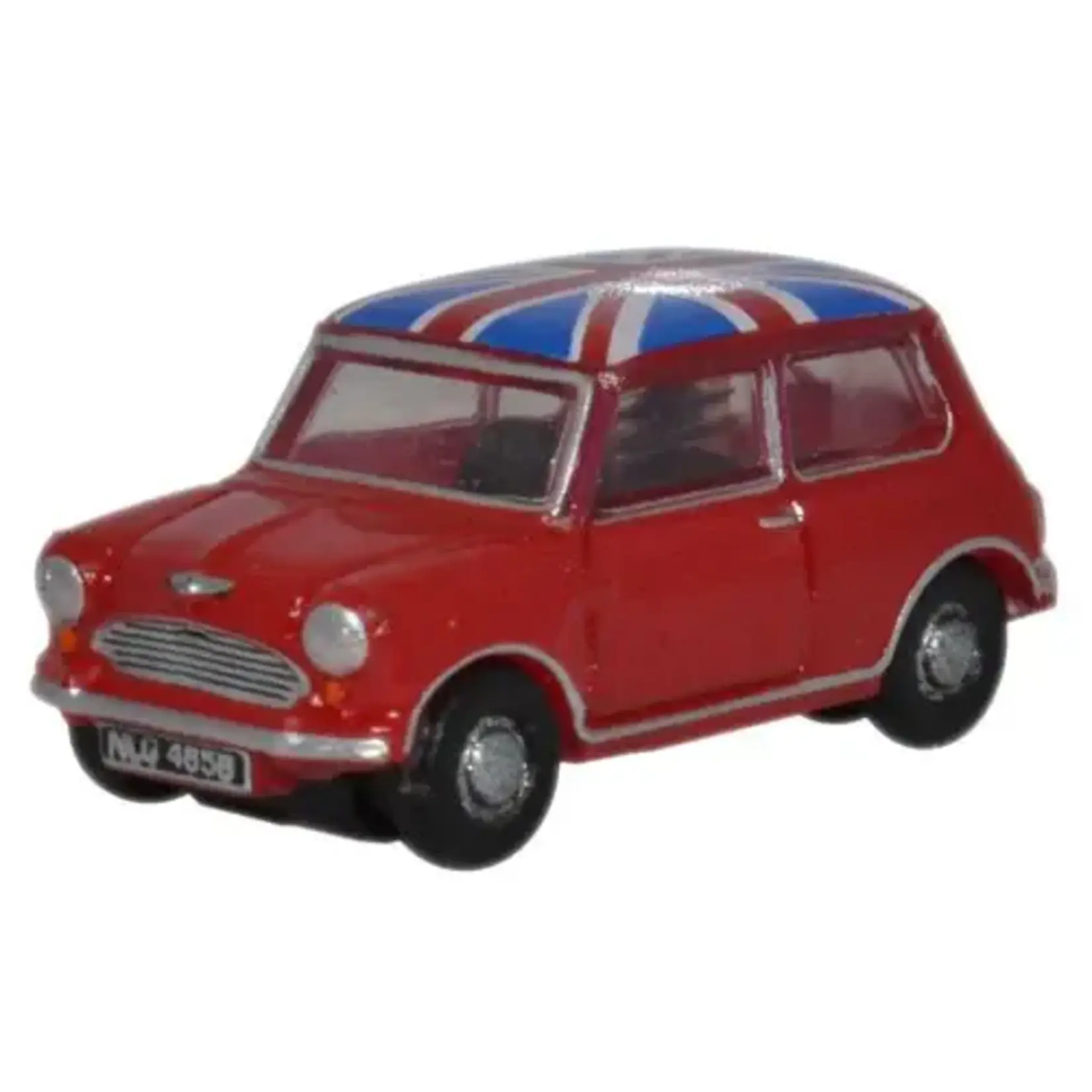 Oxford Diecast NMN001 N Austin Mini Cooper - Tartan Red / Union Jack