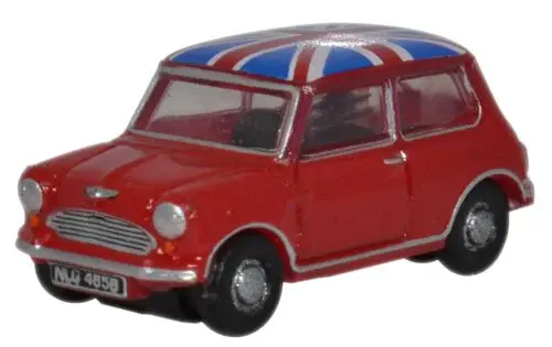 NMN001 N Austin Mini Cooper - Tartan Red / Union Jack