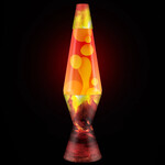 Schylling 2049 Lava Lamp Erupting Crater Yellow/Red 14.5"