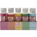 Plaid Crafts 11240 Mod Podge 5 Piece Set 2oz Sparkle, Gloss, Matte, Outdoor, Paper