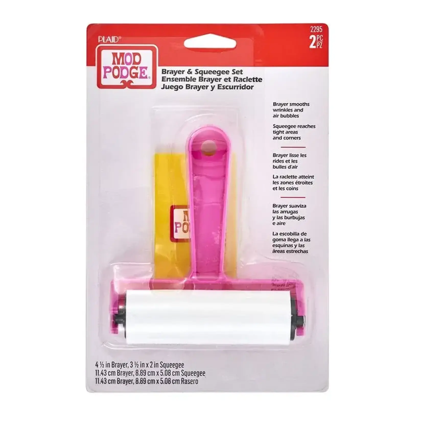 Plaid Crafts 2295 Mod Podge Professional Tools Set - Brayer & Squeegee