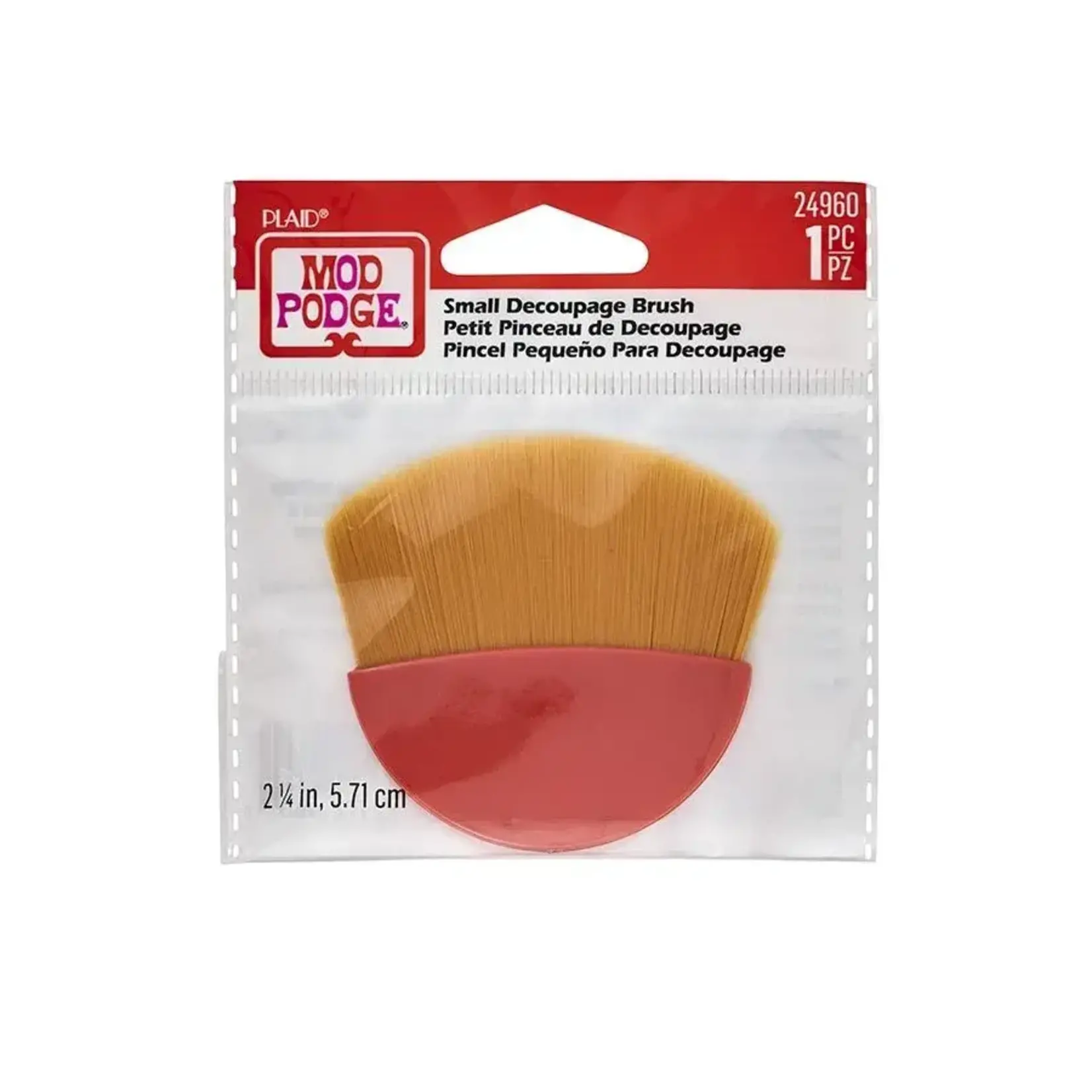 Plaid Crafts 24960 Mod Podge Small Decoupage Brush 2.25"
