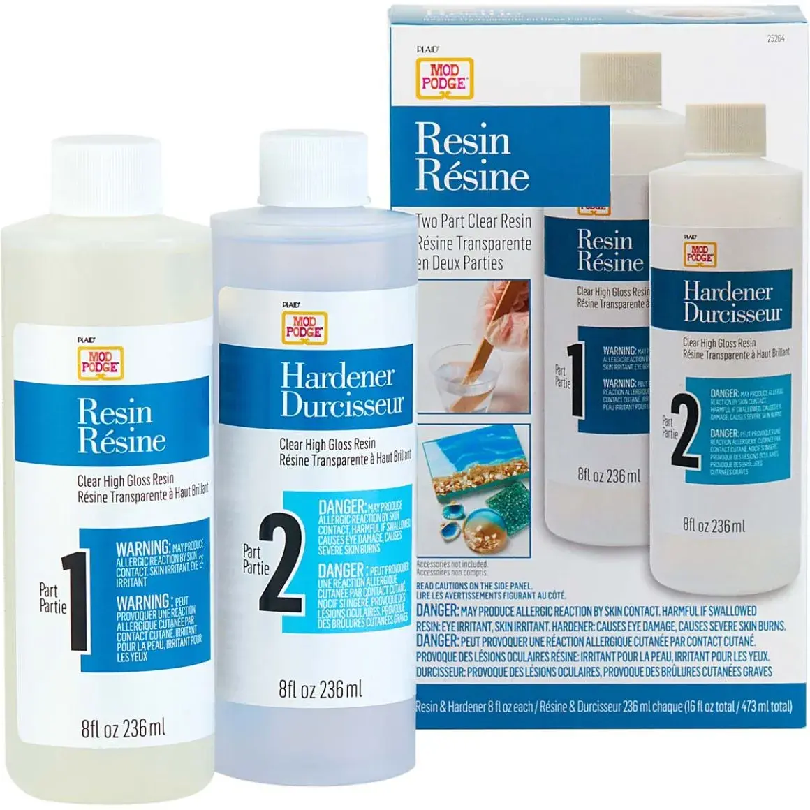 25264 Mod Podge Clear Resin 2 Part (8oz each)