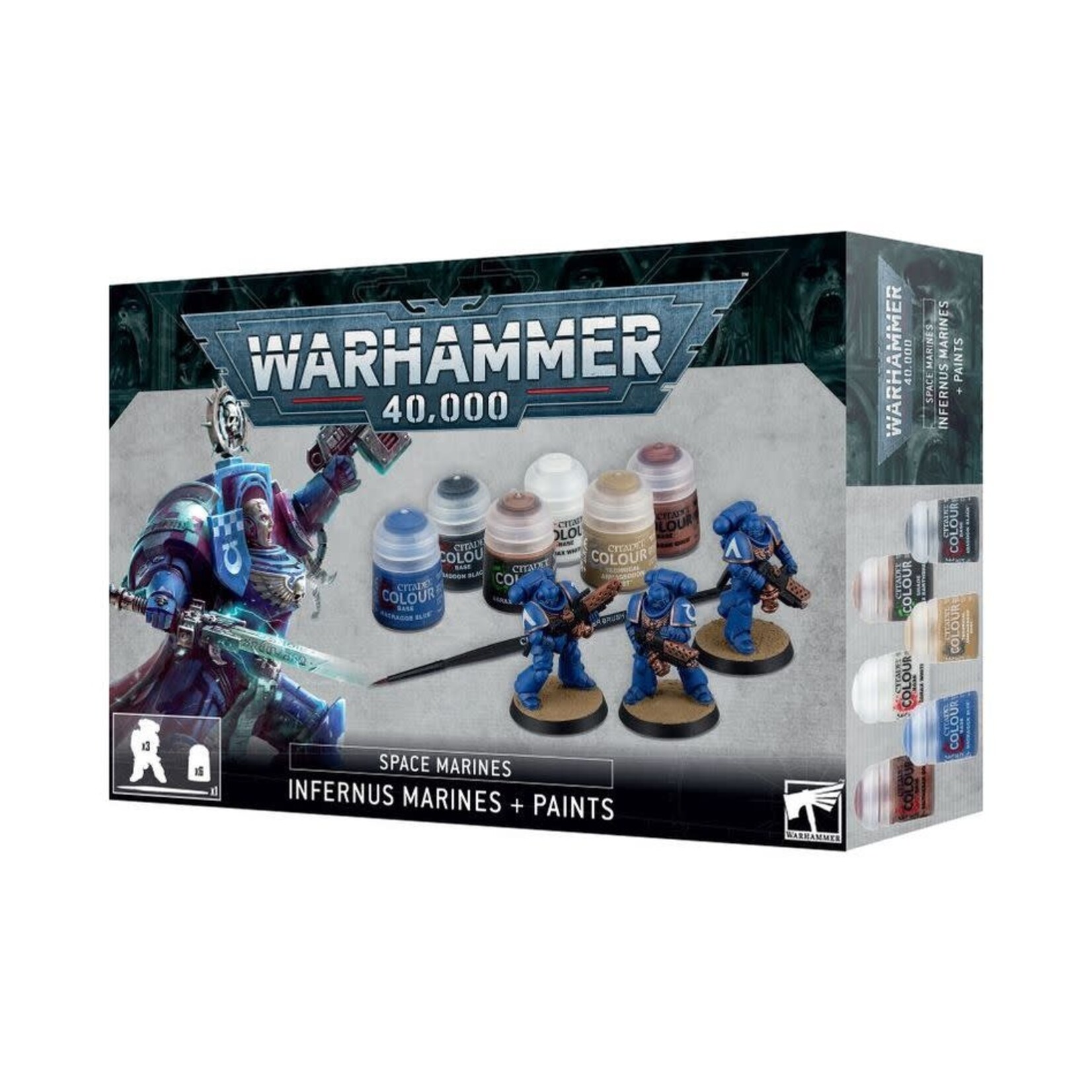Warhammer X 6011 Space Marines: Infernus Marines & Paints Set