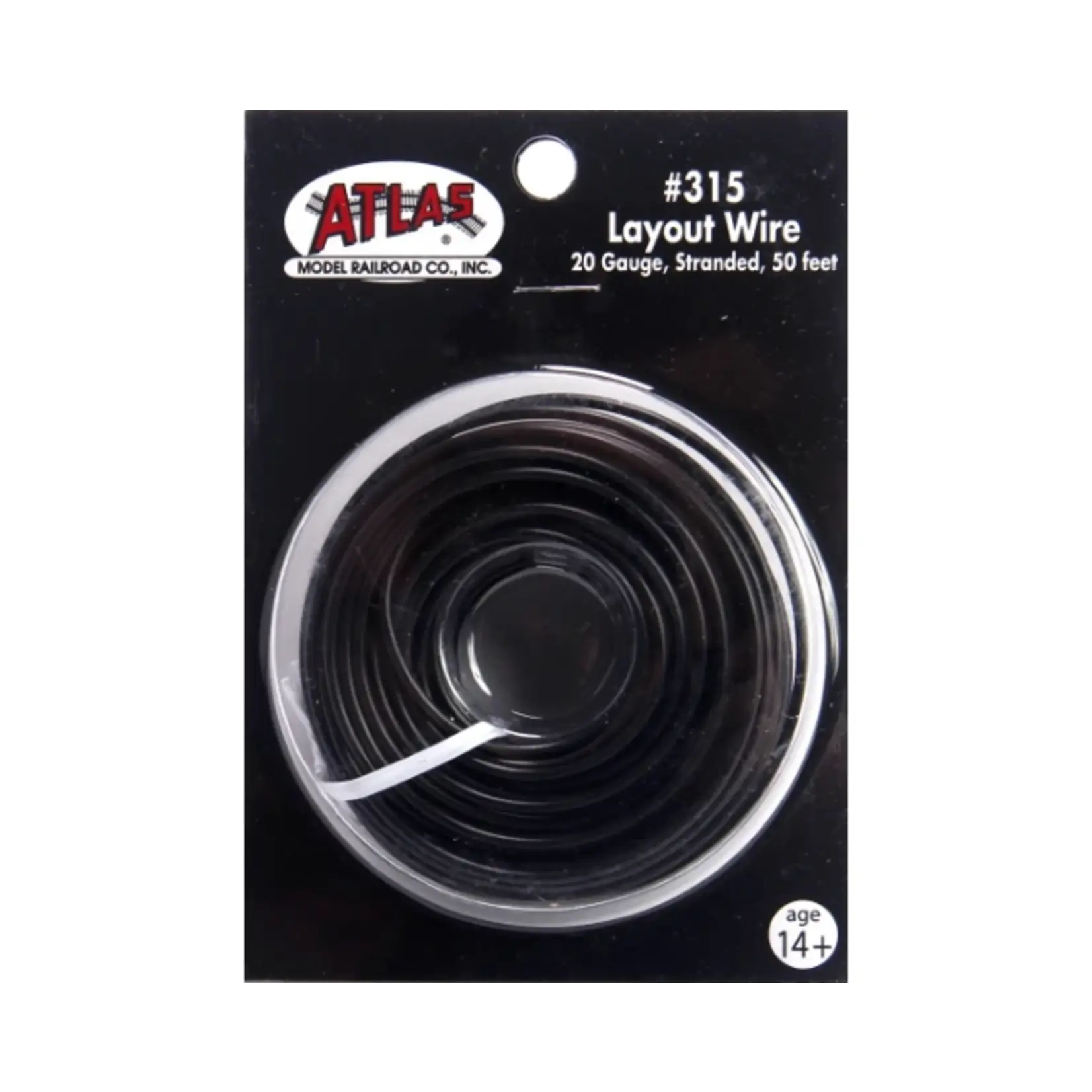 Atlas 315 50' Stranded Wire, 20 Gauge/Black