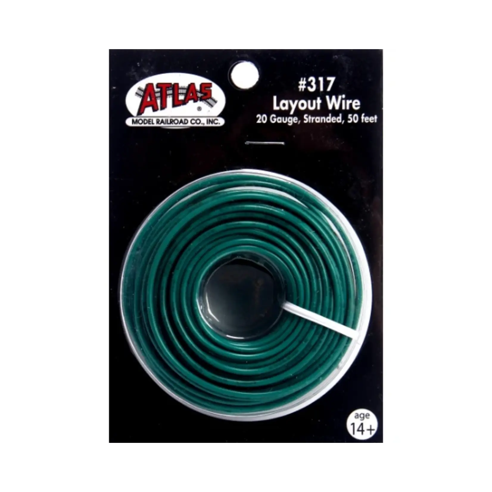 Atlas 317 50' Stranded Wire, 20 Gauge Green