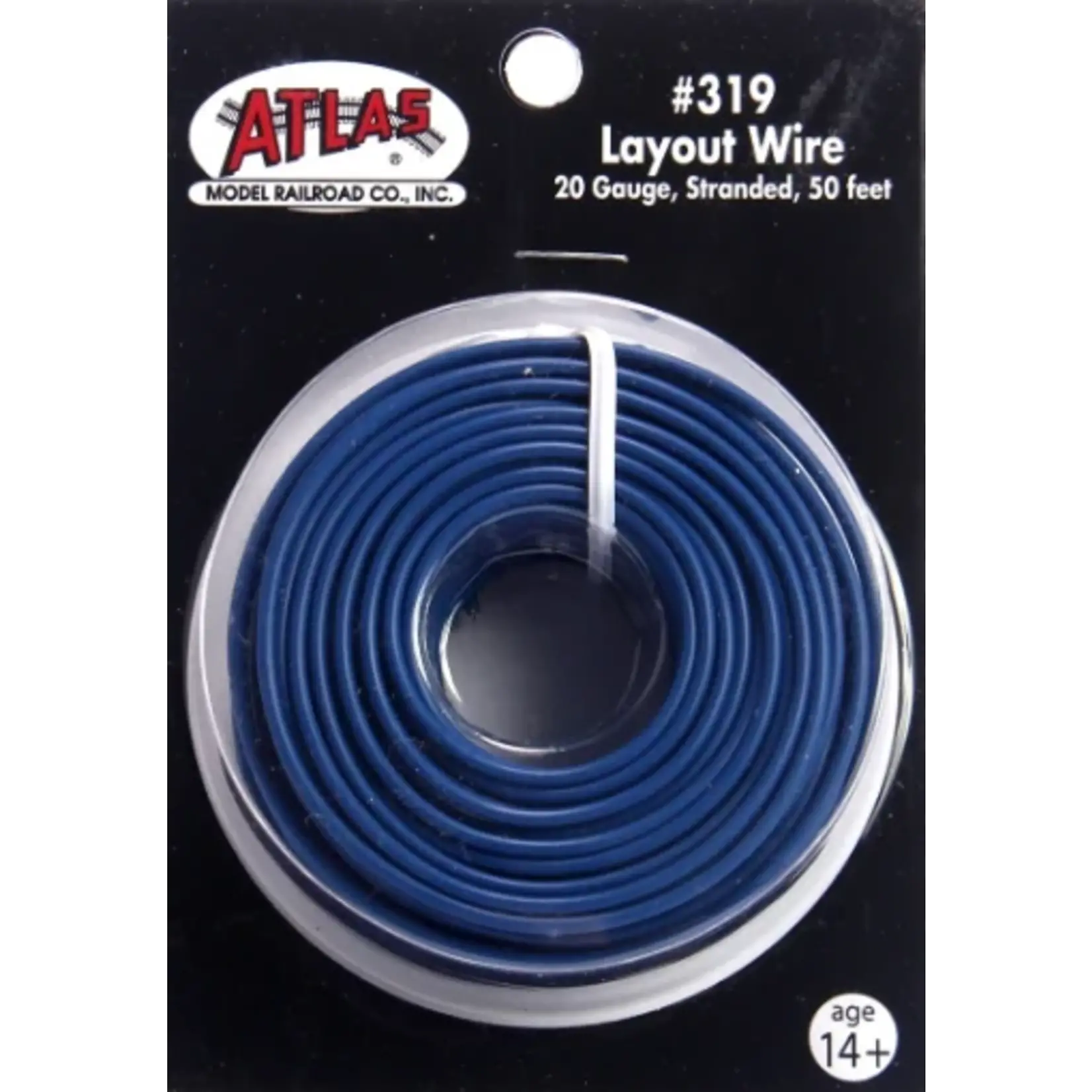 Atlas 319 50' Stranded Wire, 20 Gauge Blue