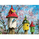 Heritage Puzzle 50570 Neighbors Birdhouse 550 Piece Puzzle