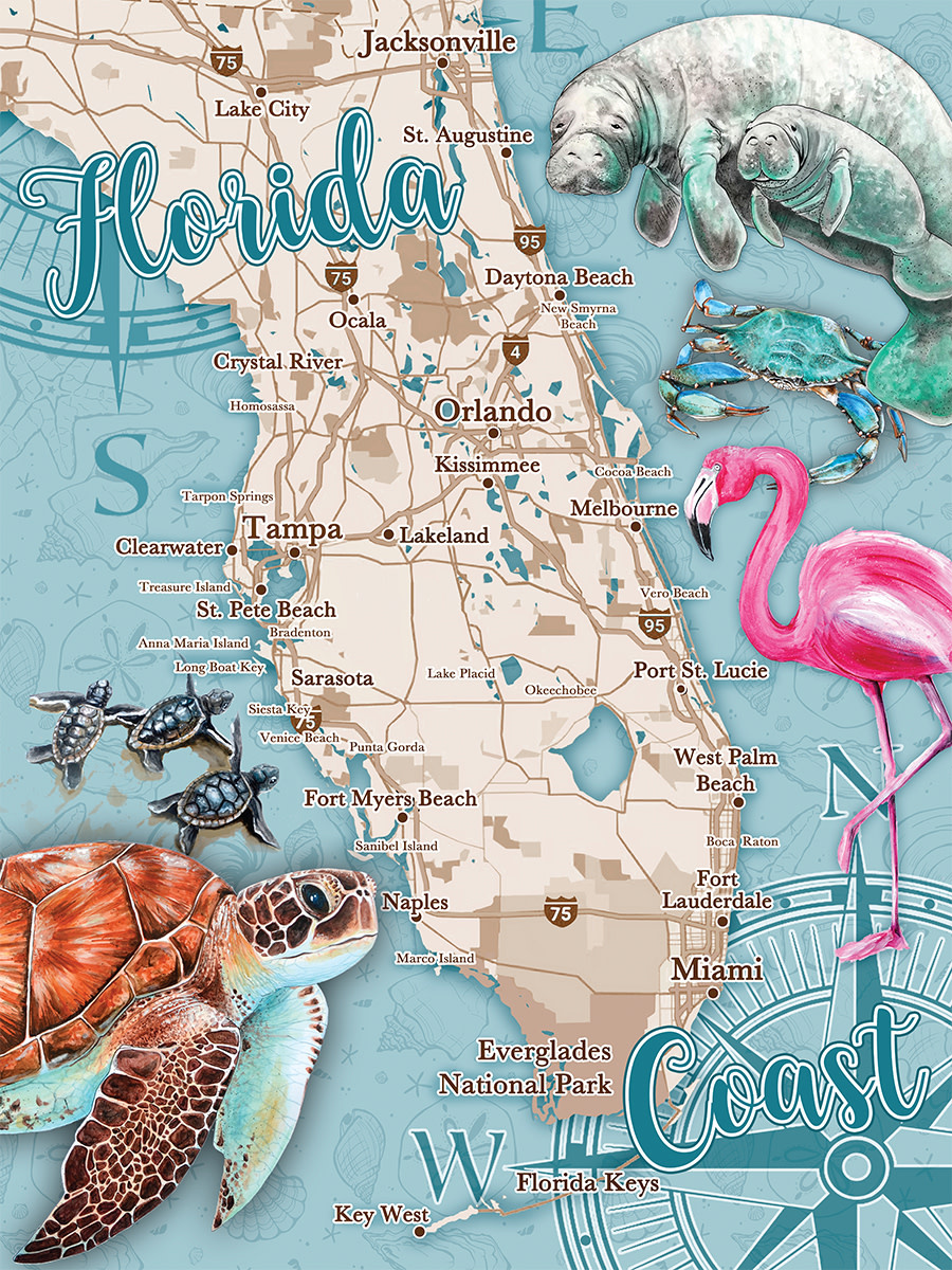 30607 Florida Coast Puzzle 550 Piece Puzzle