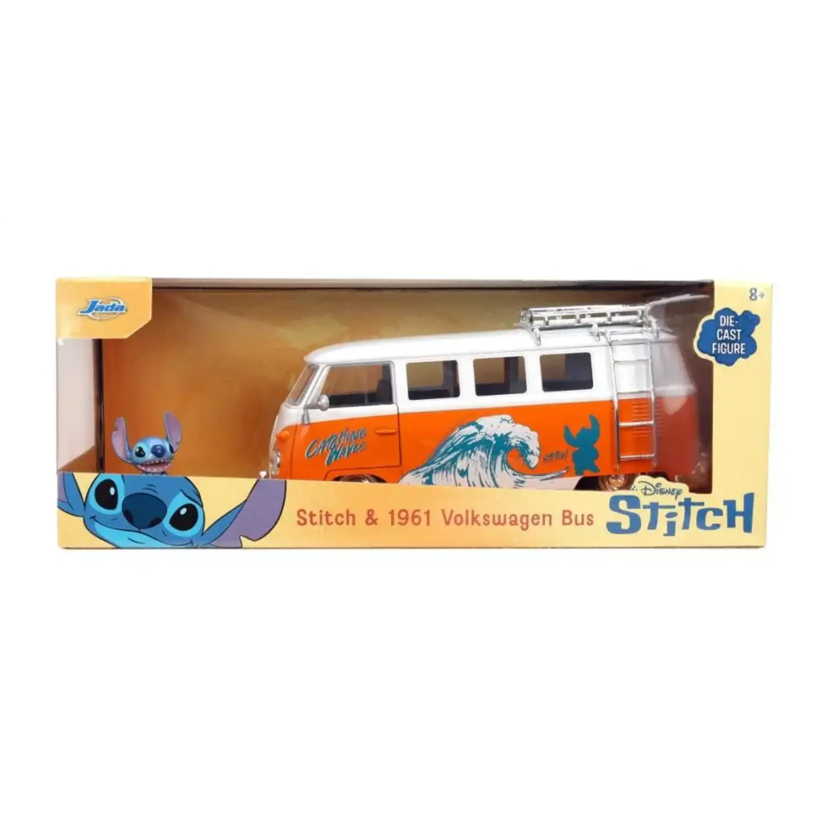 Jada 36340 1/24 Lilo & Stitch 1961 VW Bus w/ Stitch Figure