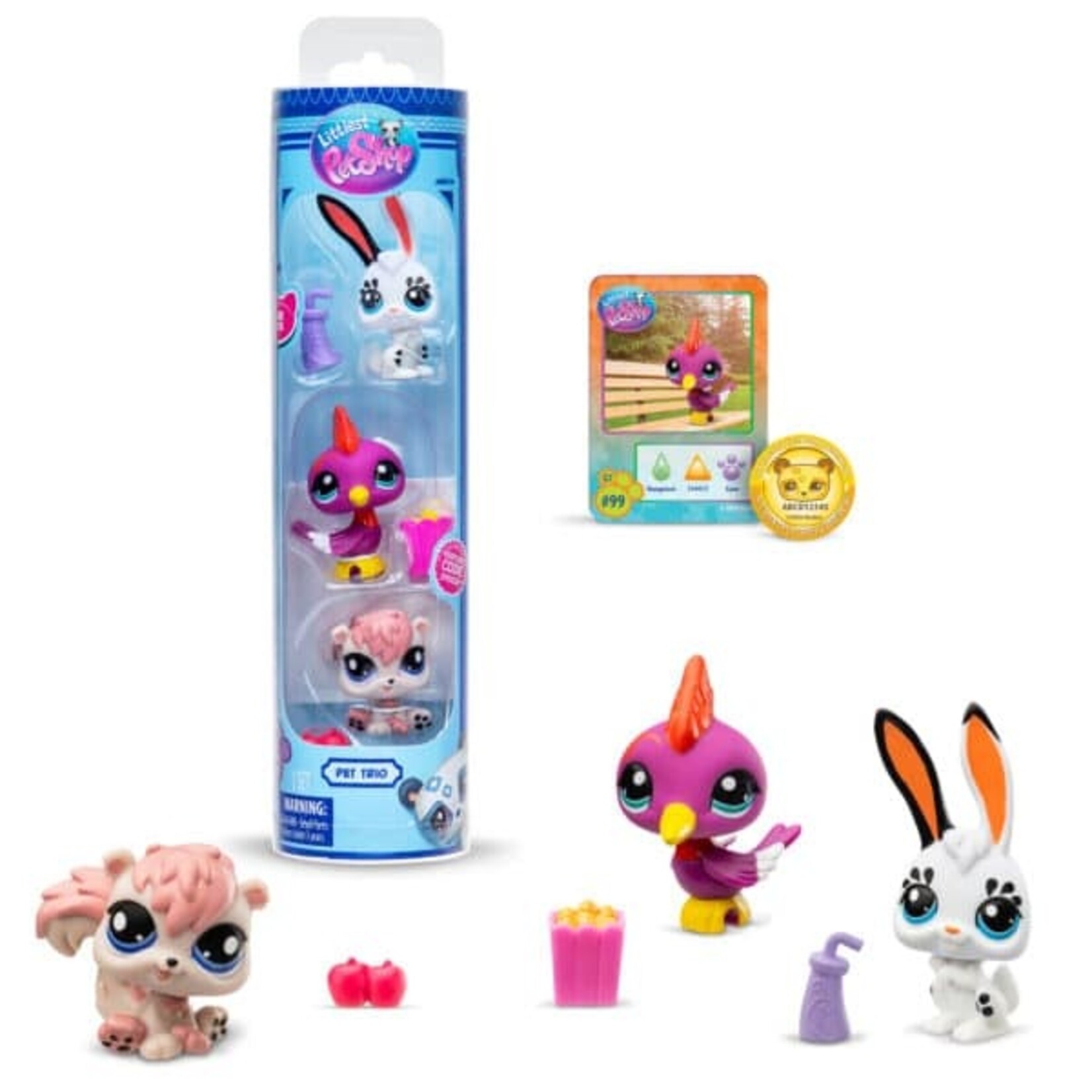 Littlest Pet Shop LPS Pet Trio Tube 2 - Park Pets