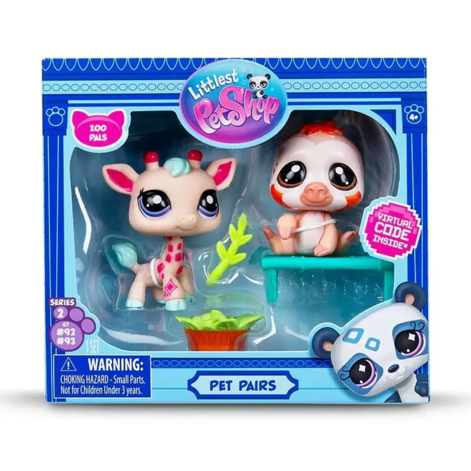 Littlest Pet Shop LPS Pet Pairs 2 #92 & #93 Zoo Chill Pet Pair