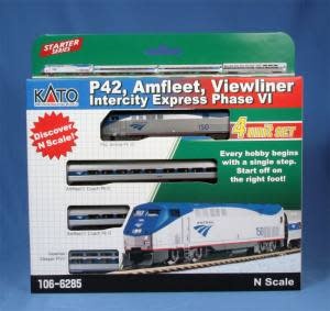1066285 N P42 Amfleet Viewliner Phase VI - 4 Car Set