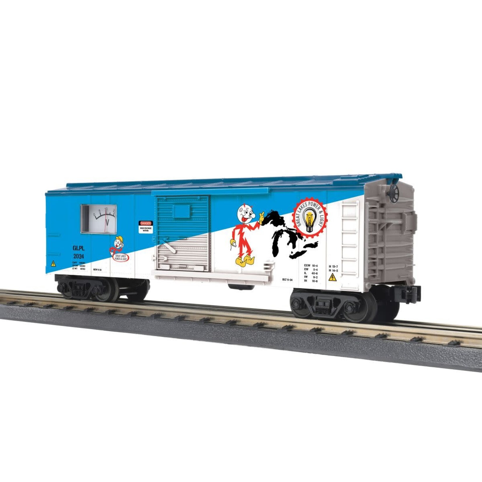 MTH 3071187 O Great Lakes Power Boxcar w/ Power Meter