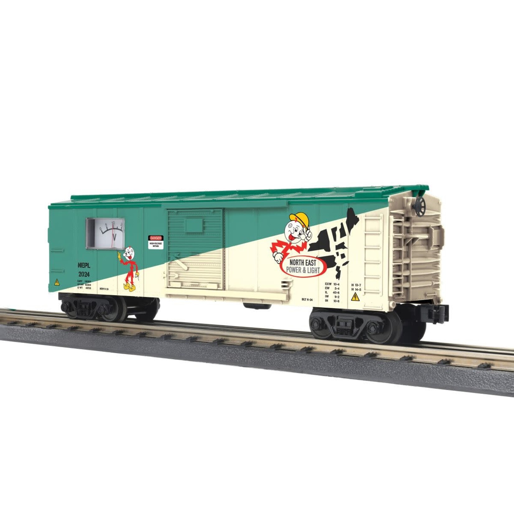 MTH 3071188 O North East Power Boxcar w/ Power Meter