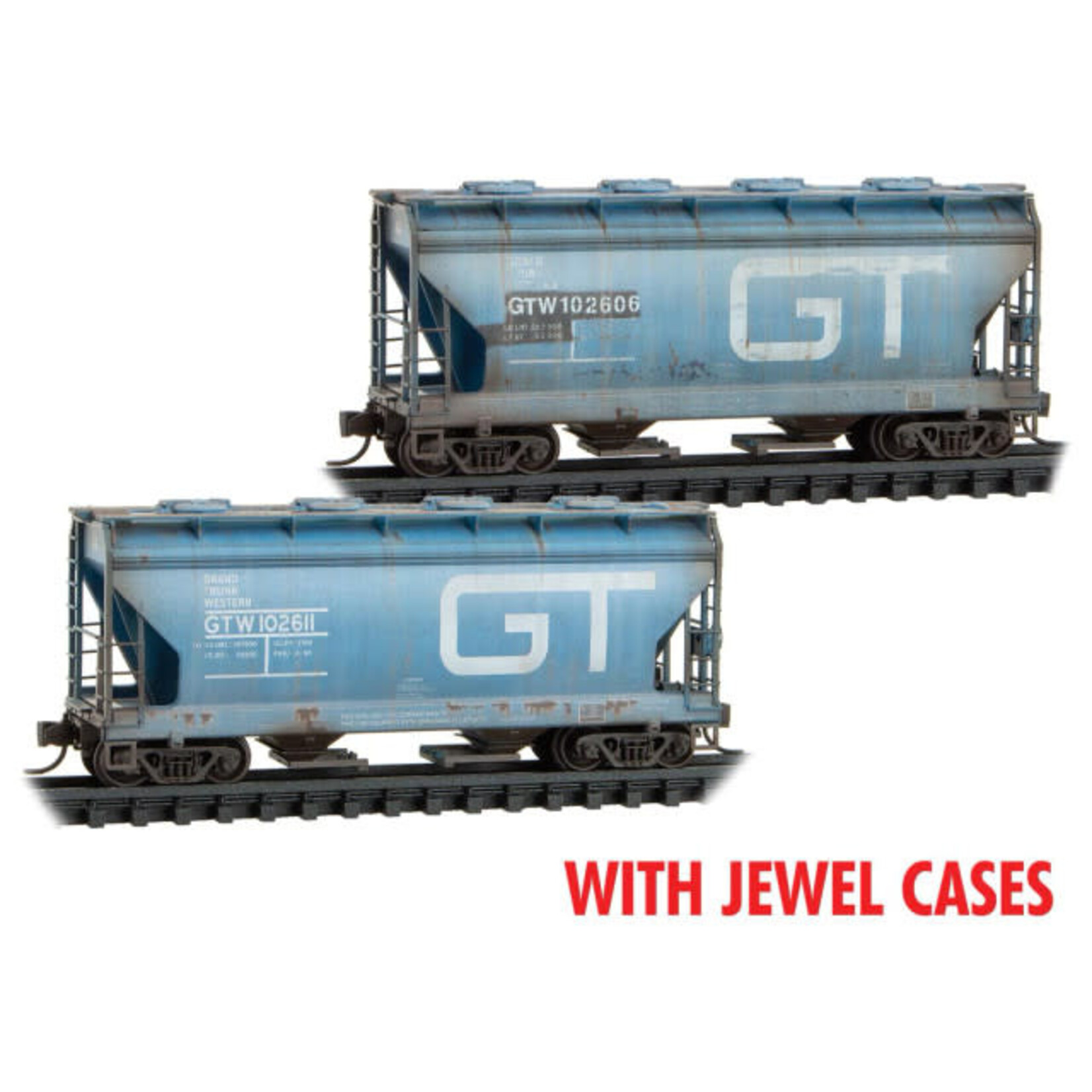 Micro Trains Line 98305074 N GTW Weathered 2pk