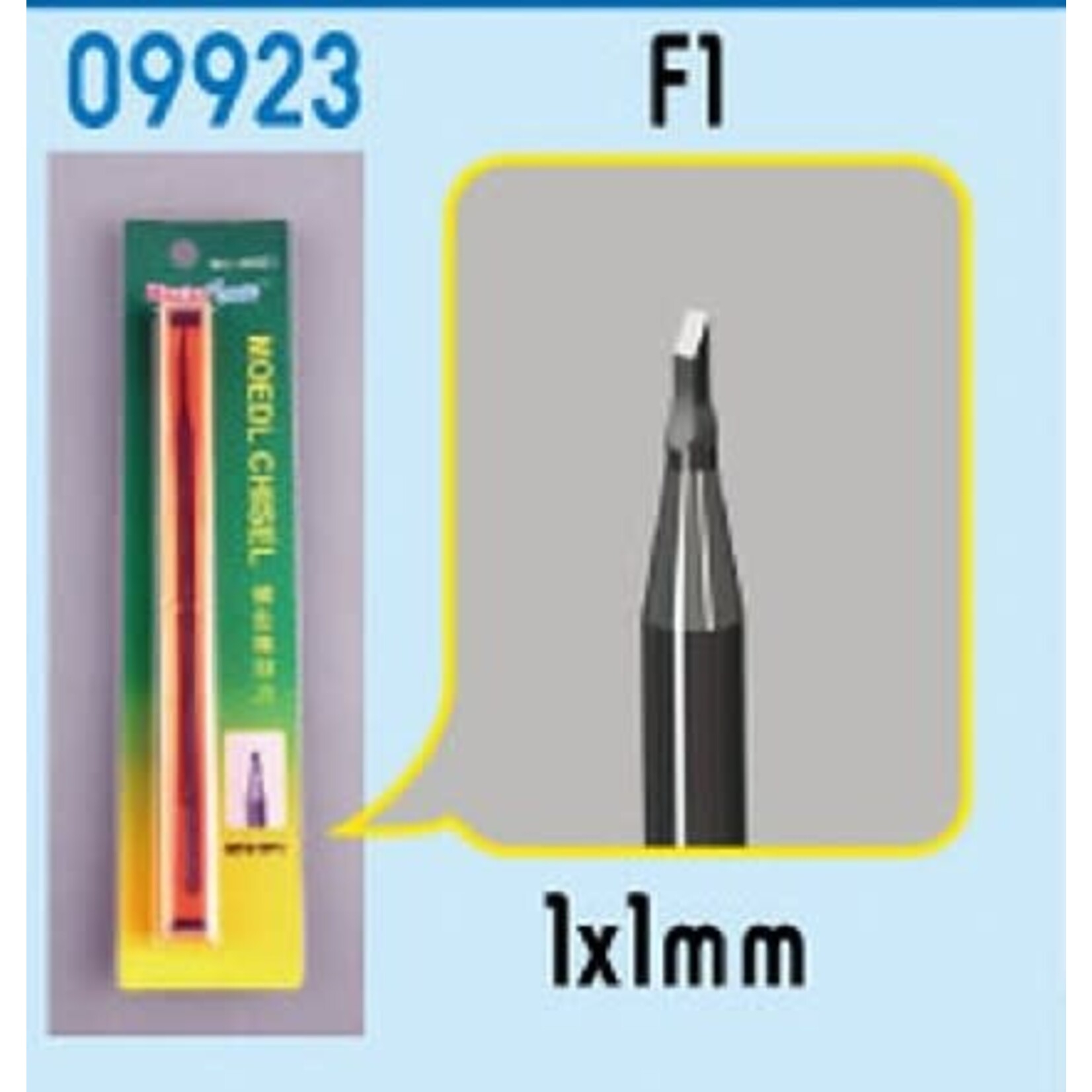 Trumpeter 9923 Model Micro Chisel 1mm x 1mm Square Tip