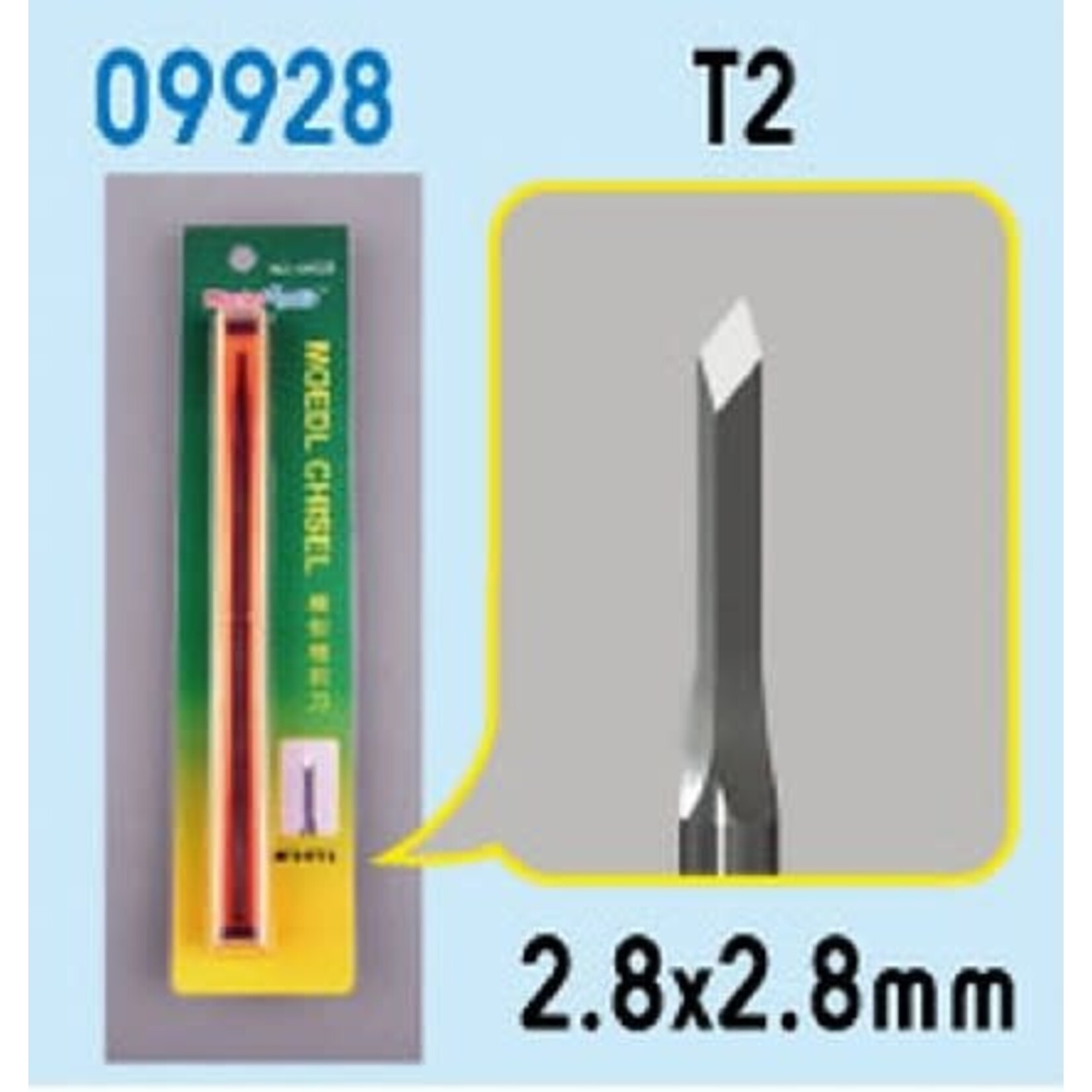 Trumpeter 9928 Model Micro Chisel 2.8mm x 2.8mm Diamond Tip