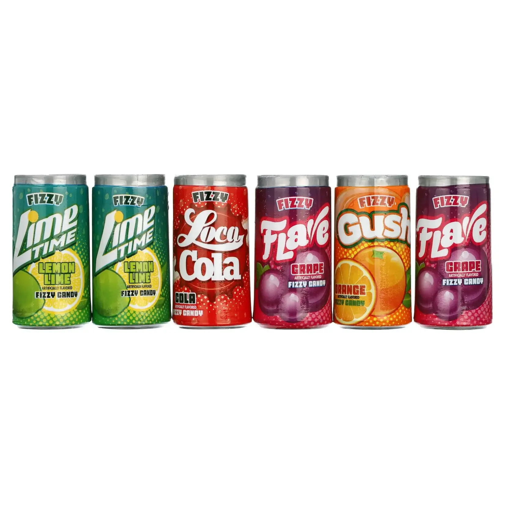 Candy Soda Can Fizzy - 6 pack