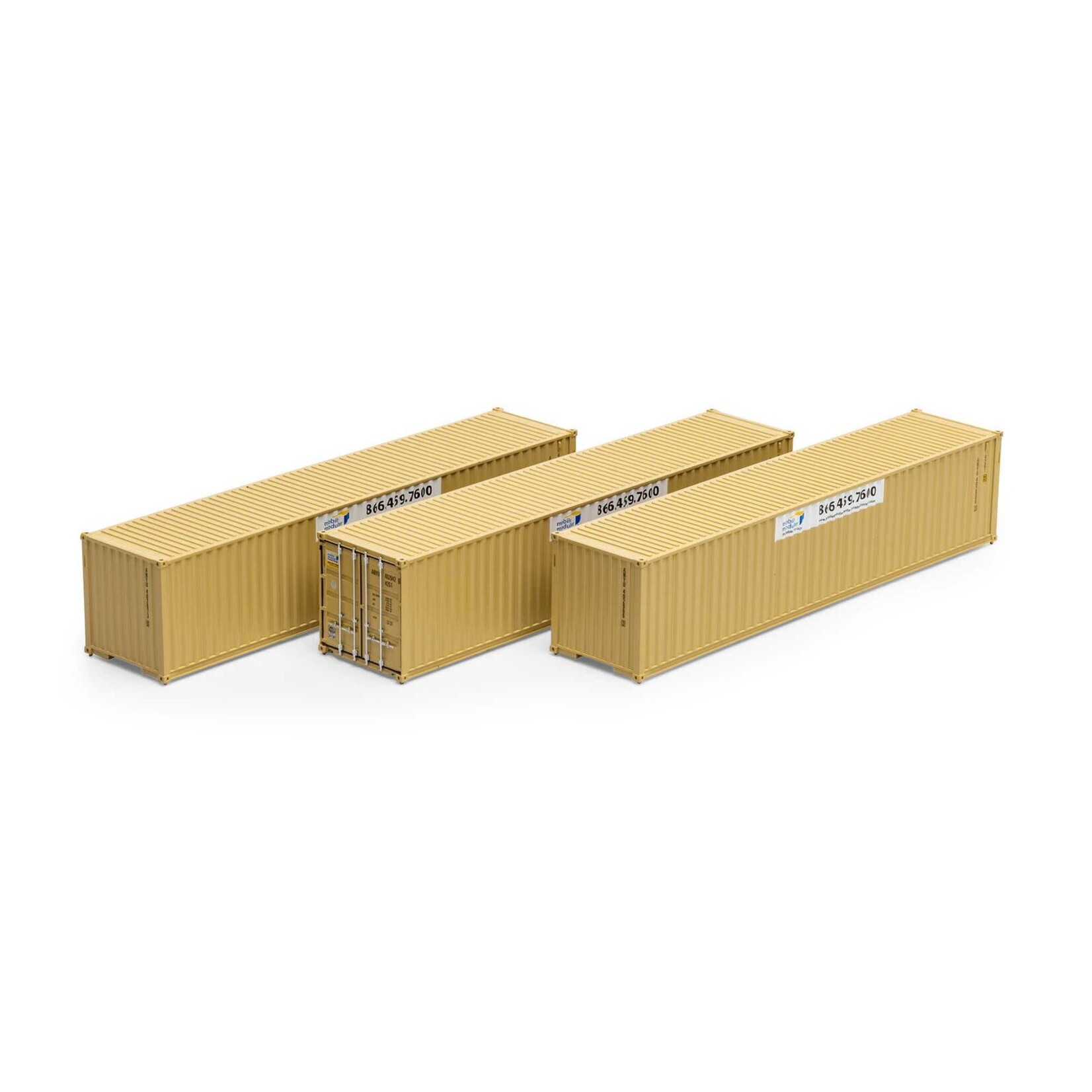 Athearn 16390 HO 40' Low Cube Container, ANYU #2 (3)