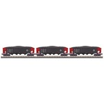 MTH 3070135 O 4-Bay Hopper 3 Pack - Erie
