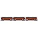 MTH 3070136 O 4-Bay Hopper 3 Pack - PRR