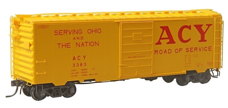 4339 HO Akron Canton & Youngstown ACY 3383 40' PS-1 Boxcar