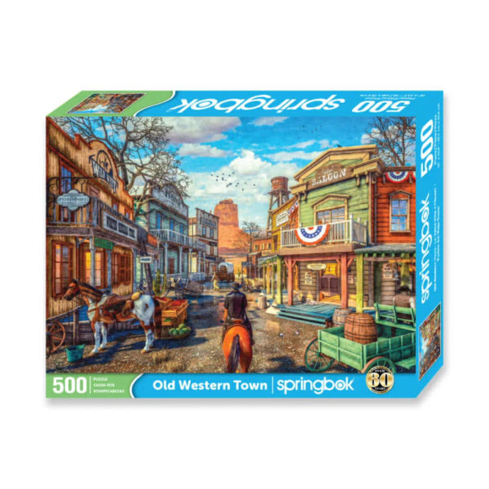 Springbok 3301658 Old Western Town 500 Piece Puzzle