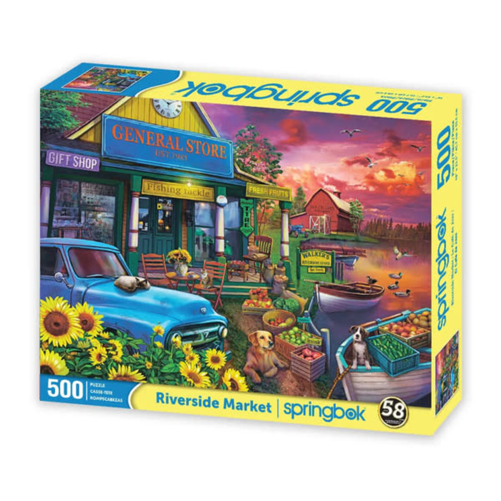 Springbok 3301654 Riverside Market 500 Piece Puzzle