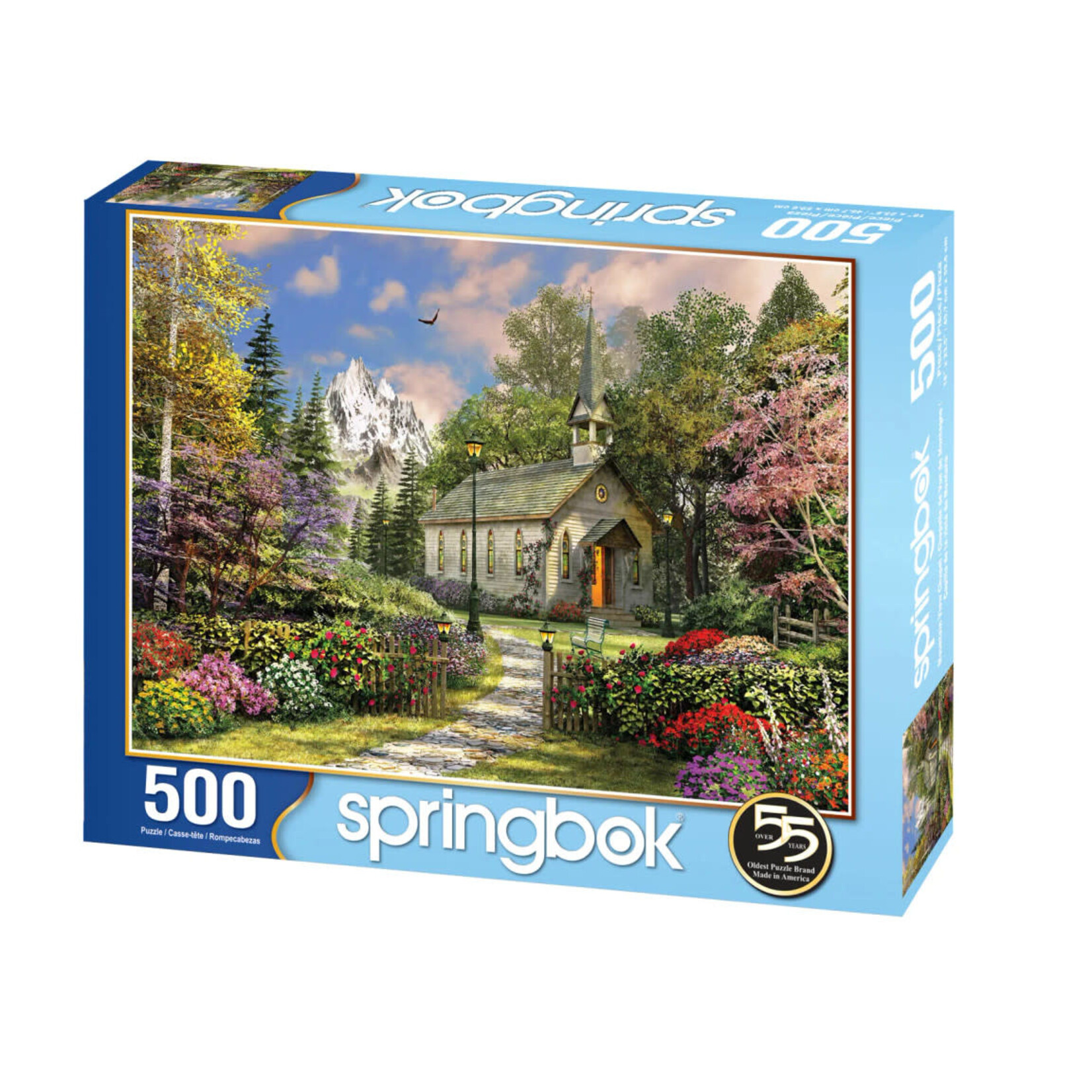 Springbok 3301570 Mountain View Chapel 500 Piece Puzzle