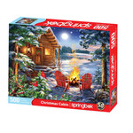 Springbok 3401649 Christmas Cabin 500 Piece Puzzle